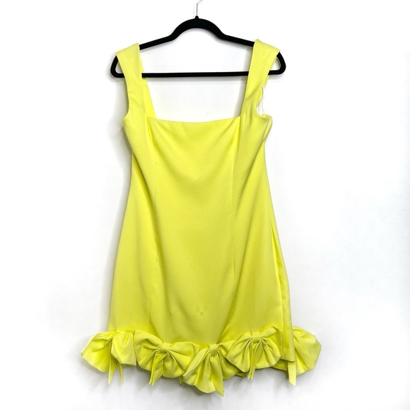 Elliatt Kennedy Mini Bow Dress In Yellow NWT Size L - Picture 5 of 15